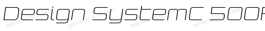 Design SystemC 500R字体转换